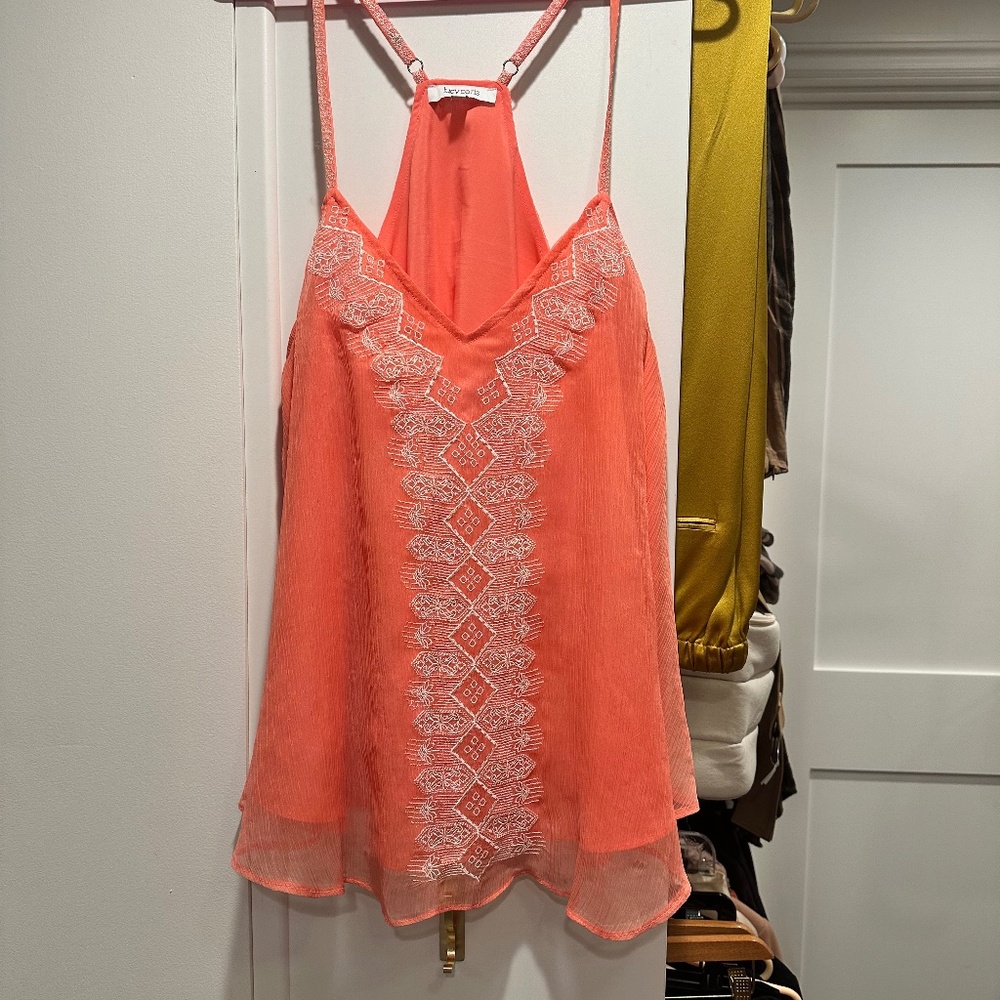 Chiffon blouse.